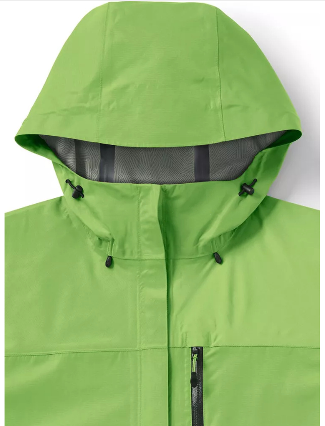 Custom design outdoor waterproof raincoat sport hooded rain jacket