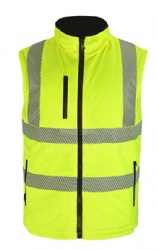 Hiviz reversible body warmer